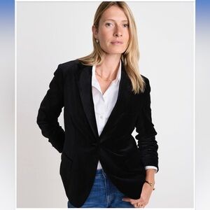 Vineyard Vines Jet black Velvet Blazer NWT